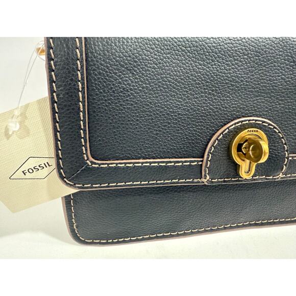 Fossil Ainsley Wallet Crossbody, Multi Color Chain Strap Bag, Y2K Minimalist - Picture 3 of 9